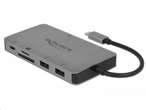 Delock USB-C 3.1 Docking Station 4K 30Hz szürke (87735)